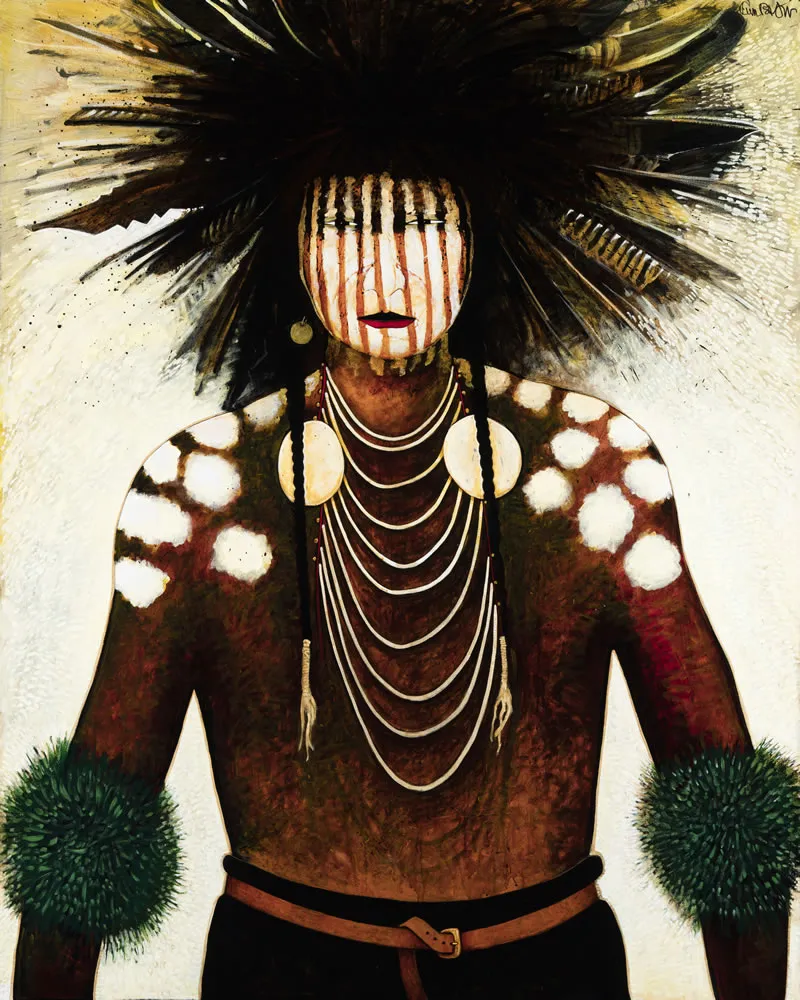 Cultural costume with body paint and jewelry